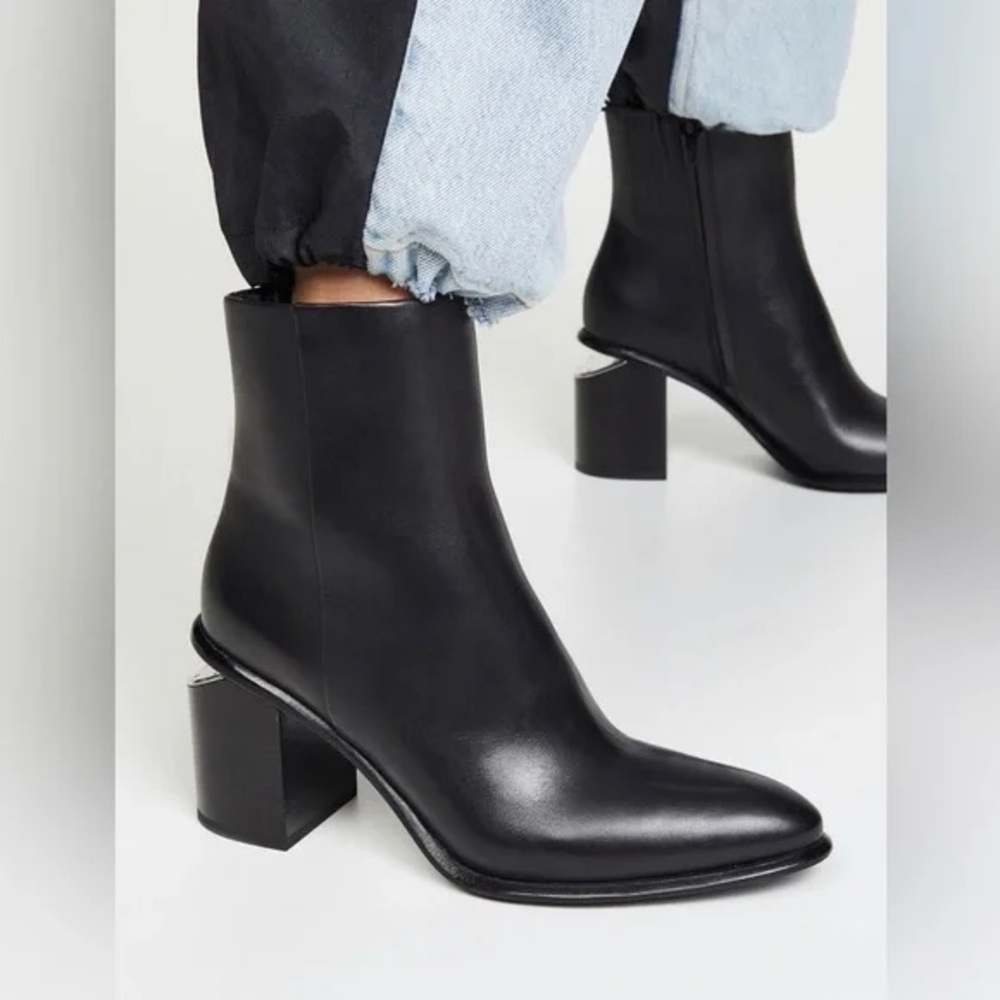Alexander Wang Black Heeled Boots Size 37.5